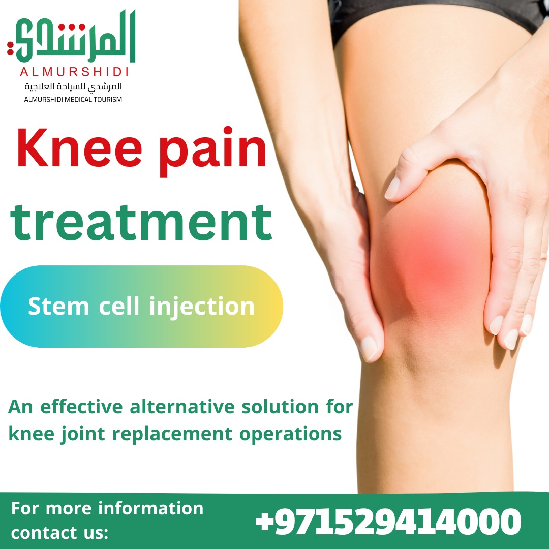 Knee pain treatment with cell stem